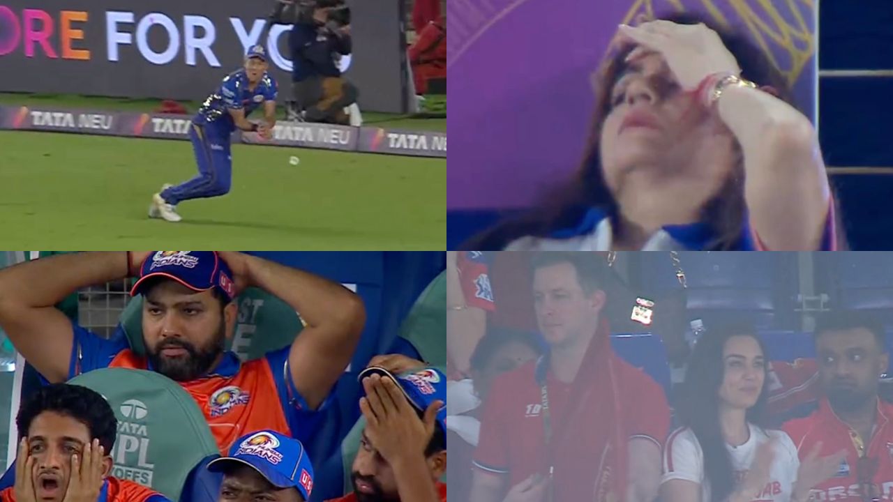 Watch: Nita Ambani suffers Panic Attack on Trent Boults dropped catch; Preity Zinta dances