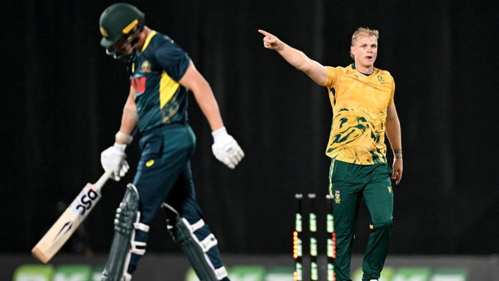 Corbin Bosch issued sanctions for provocative send off to Australian Batter