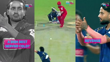 Suyash Sharma makes a mockery of Digvesh Rathi in DPL match, fans quote 'RCB Blood'