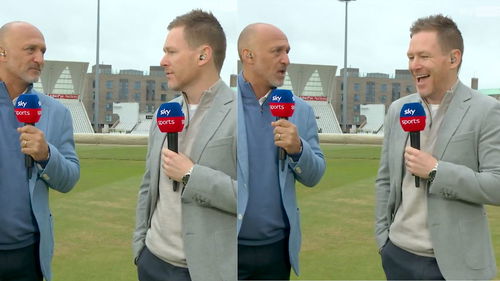 Eoin Morgan and Mark Butcher