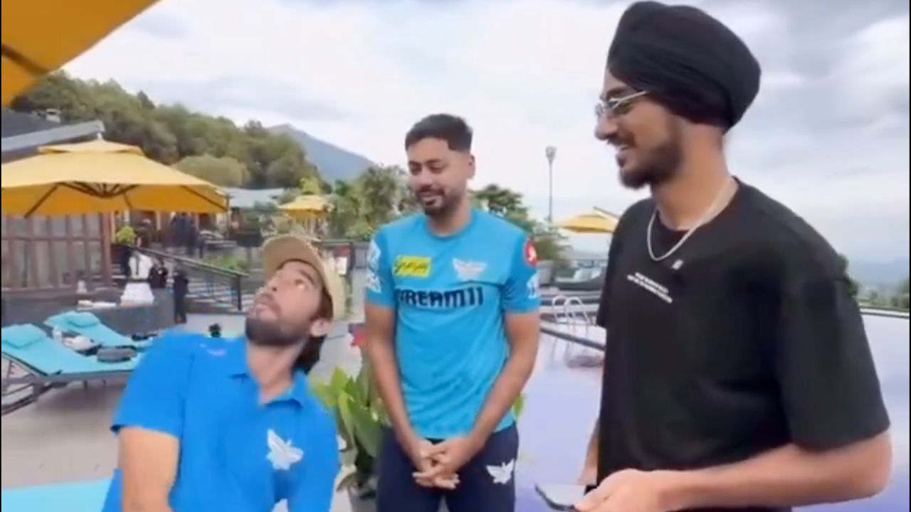 Watch- Ravi Bishnoi destroys Arshdeep Singhs batting, pacers reaction shocks
