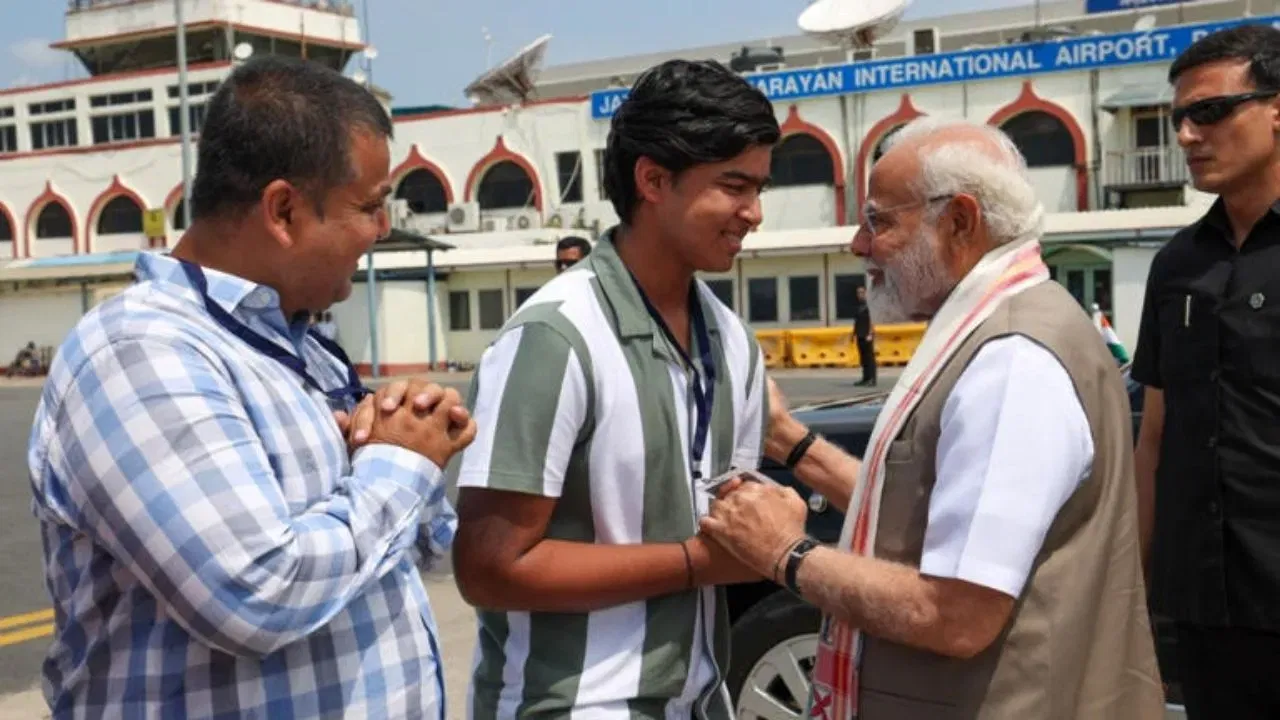 Watch: Vaibhav Suryavanshi falls at PM Narendra Modi’s feet after IPL 2025 heroics