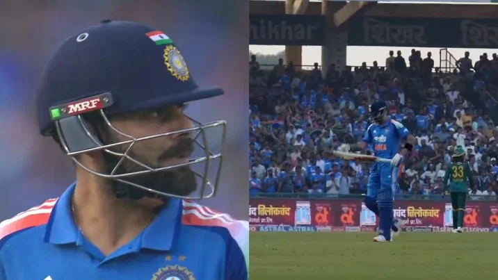 Virat Kohli Furious After Getting Out In Raipur ODI Vs South Africa Harms Himself In Rage