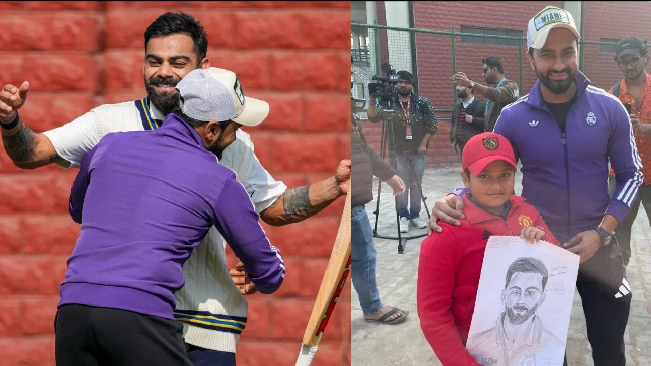 Virat Kohli Meets Old Friend