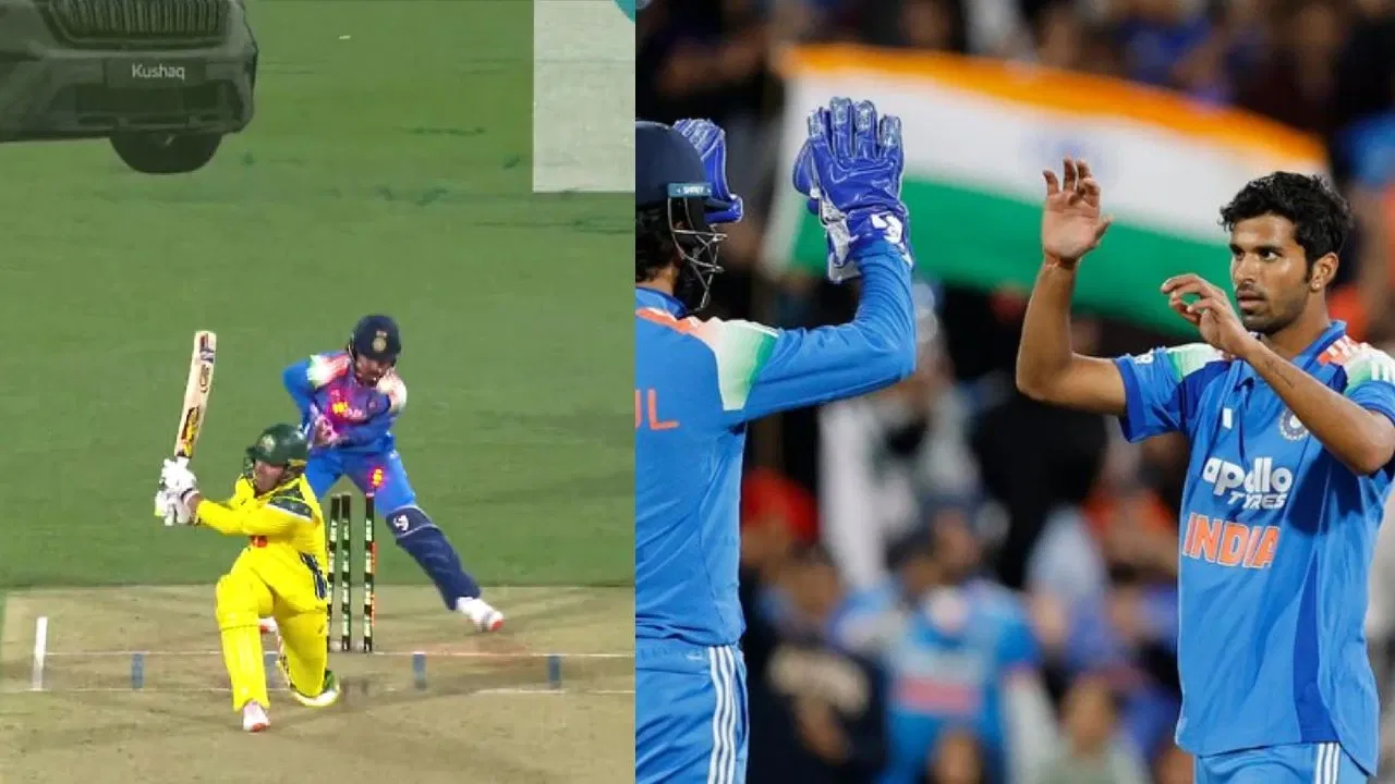 Washington Sundar Castles Alex Carey