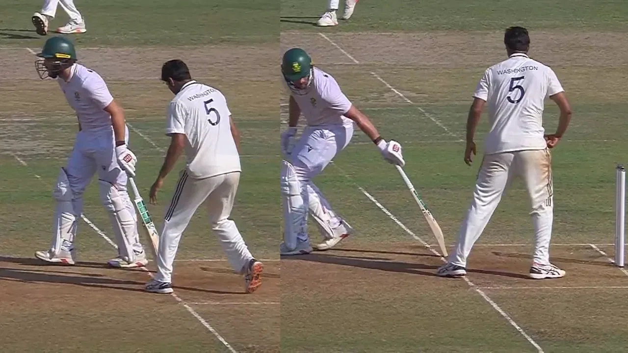 Washington Sundar Threatens To Mankad Wiaan Mulder