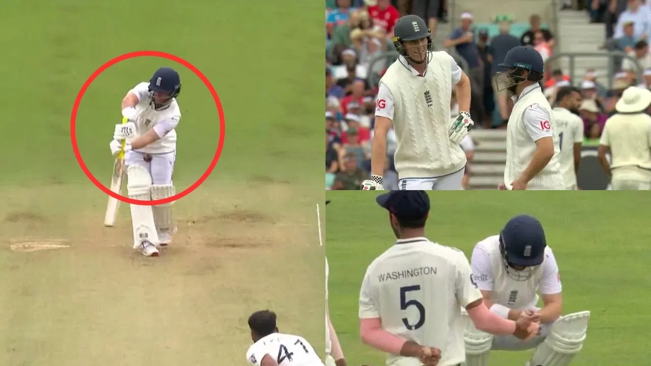 Watch Akash Deep Brutally Hits Ben Duckett On The Box Zak Crawley Laughs As Teammate Writhes In Pain