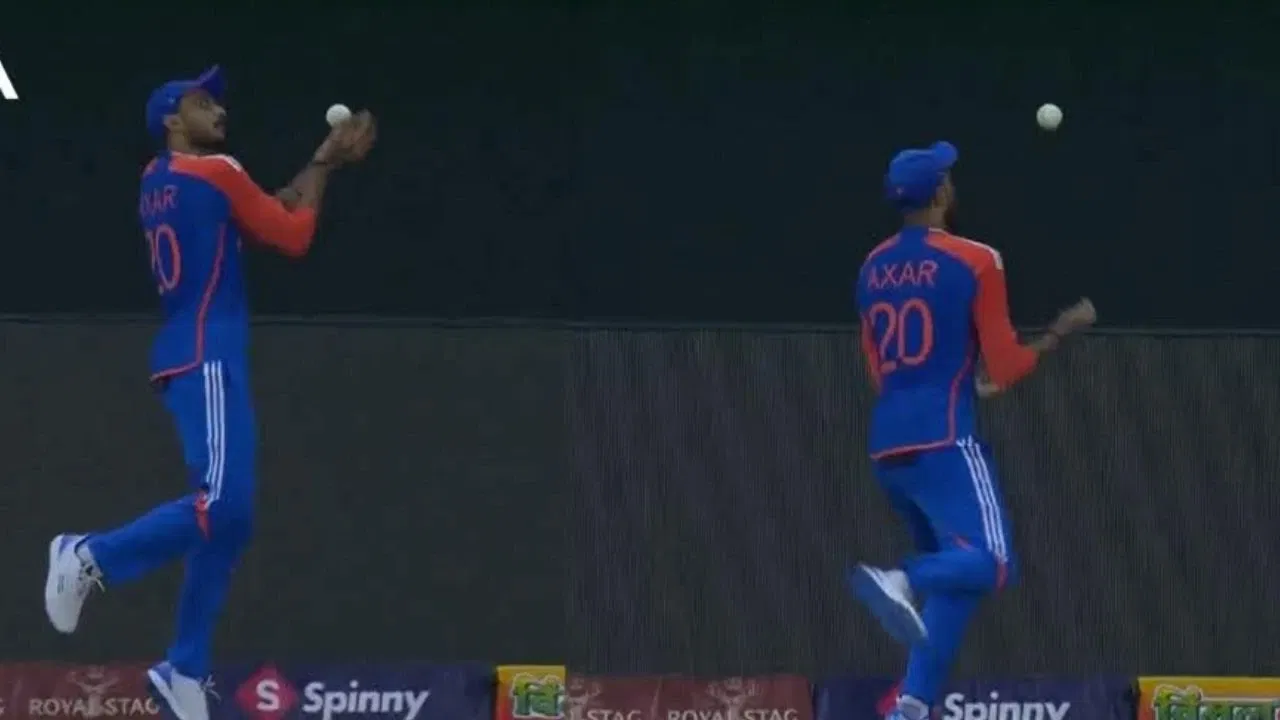 Watch Axar Patel Takes Second Attempt Stunner To Dismiss Saif Hassan After Four Dropped Chances