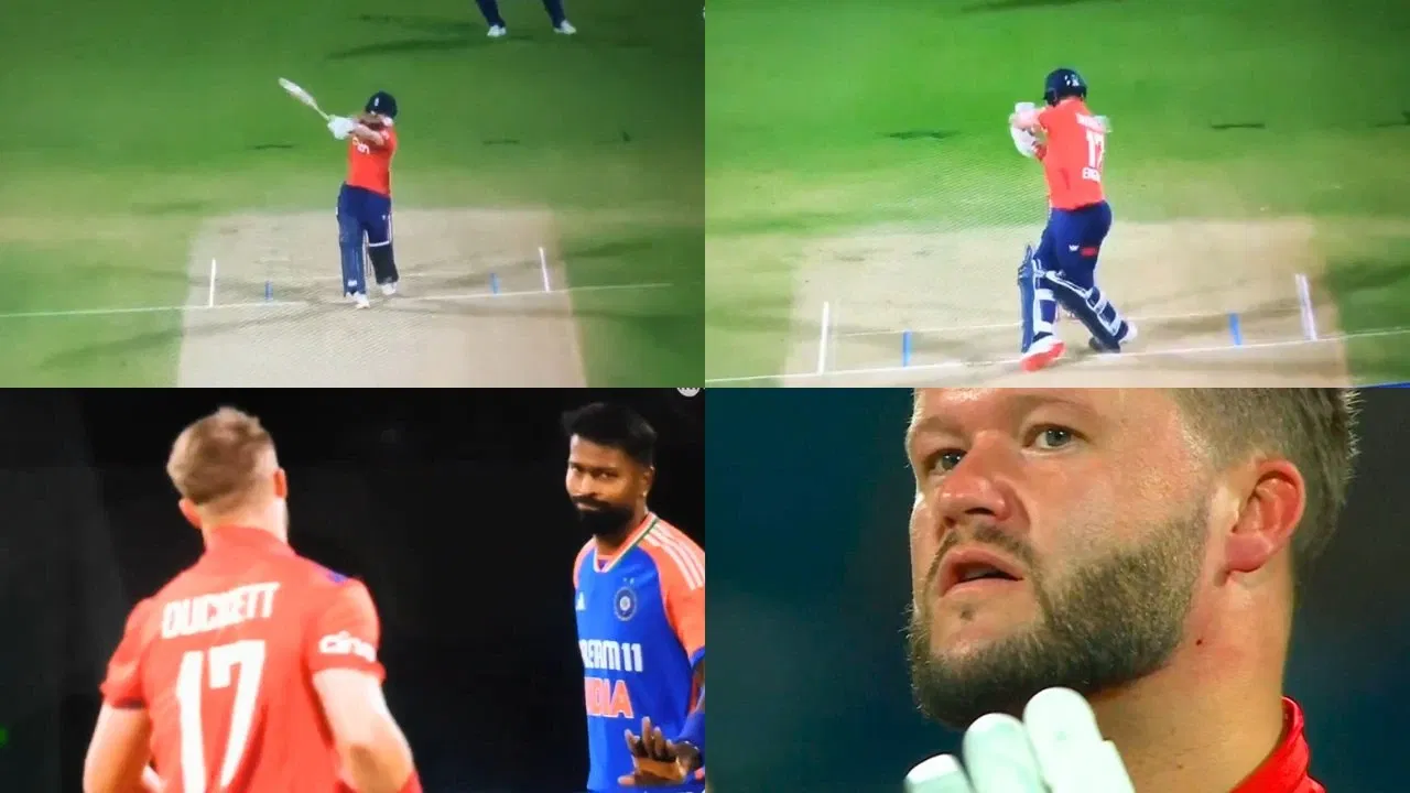 Watch Hardik Pandya S Incredible Gesture After Hitting Ben Duckett On Head With Brutal Bouncer