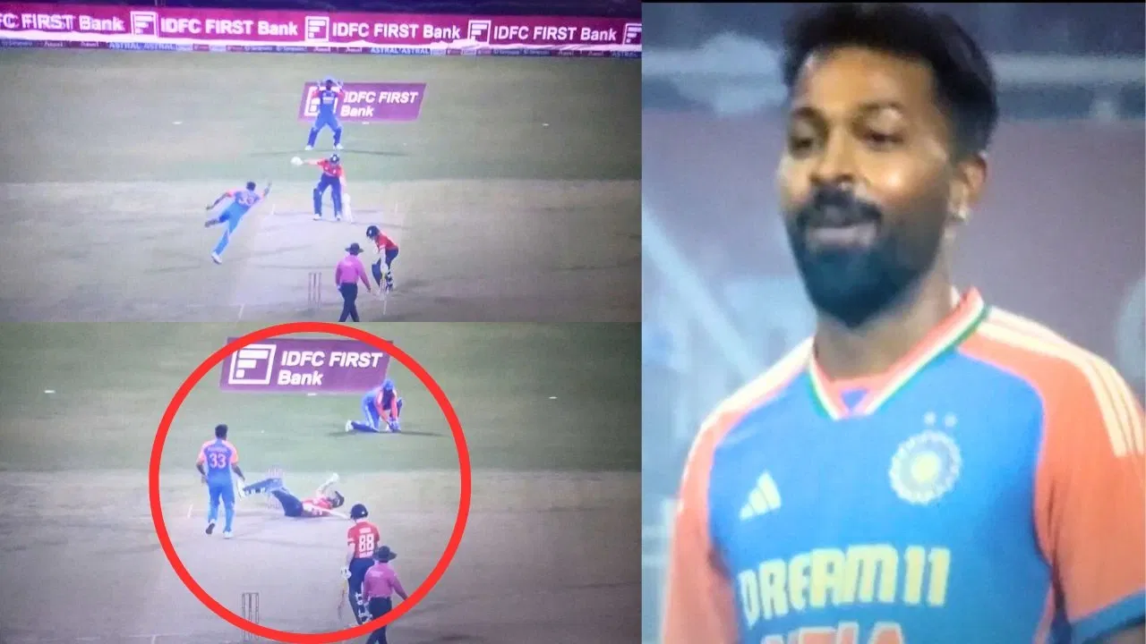 Watch Hardik Pandya Throws Ball At Defenseless Jos Buttler Batter Collapses During Kolkata T20I