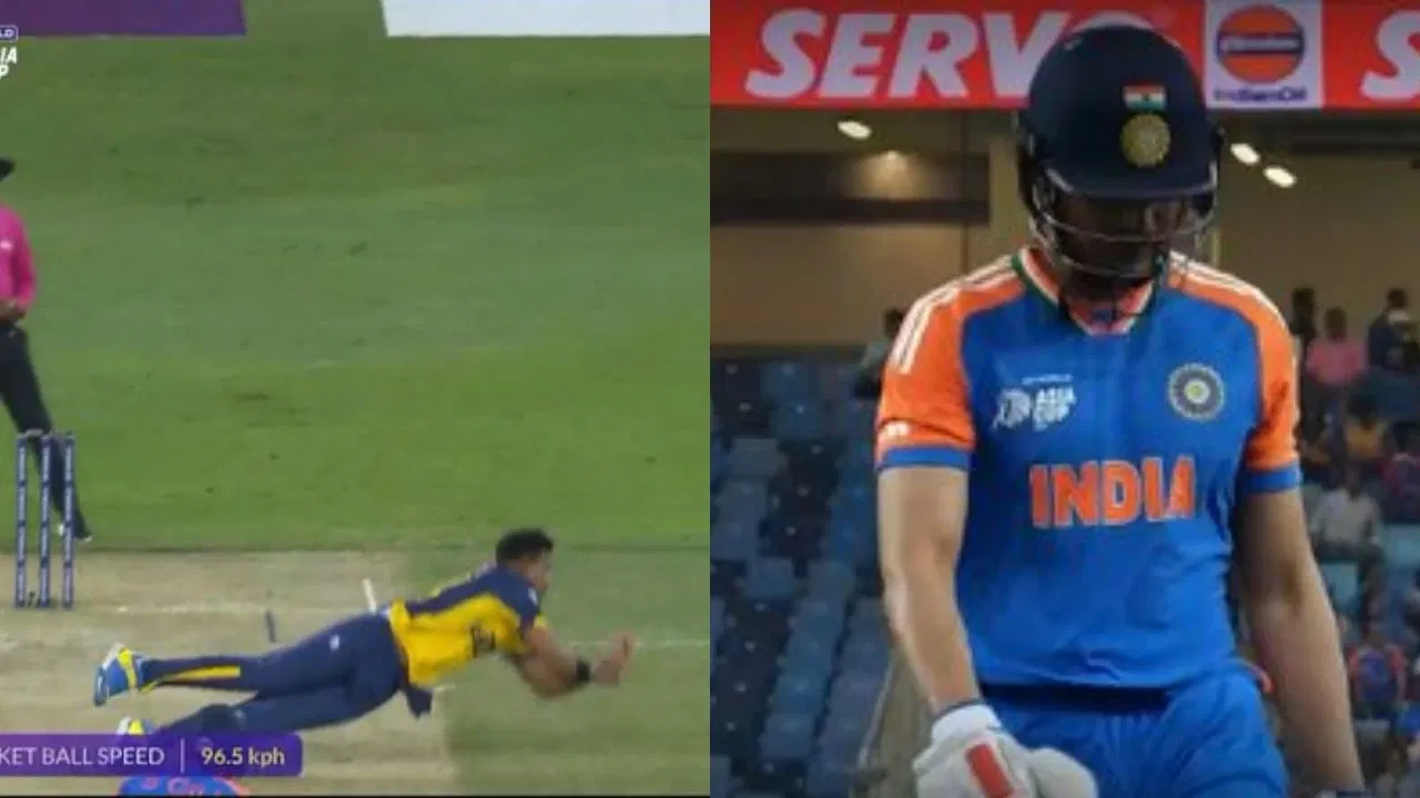 Watch Maheesh Theekshana Takes Unbelievable Return Catch To Dismiss Shubman Gill In India Vs Sri Lanka Clash