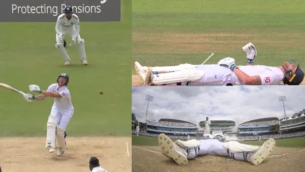 Watch Mohammed Sirajs Brutal Blow Floors Ben Stokes