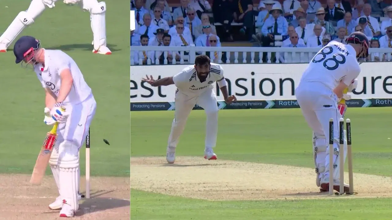 Watch: No.1 Jasprit Bumrah destroys top-ranked Harry Brooks stumps with jaffa at Lords