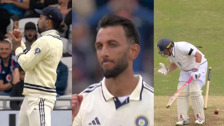 Watch Prasidh Krishna Bamboozles Zak Crawley Ollie Pope With Stunners As KL Rahul Grabs Sharp Catch