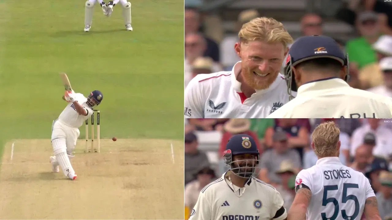 Watch: Rishabh Pant slaps Ben Stokes with bold 4, leaves ENG captain gobsmacked; moments later, wild banter erupts