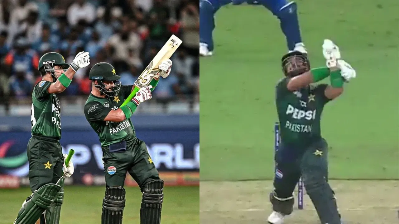 Watch Sahibzada Farhan S Rocket Launcher Explodes In His Own Face Walks Off In Shame Vs India