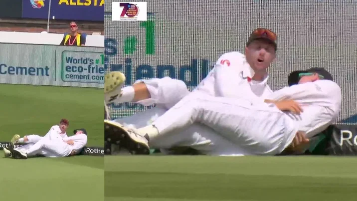 Watch Shubman Gill Forces Joe Root Zak Crawley To Crash Into Each Other With Unstoppable Shot