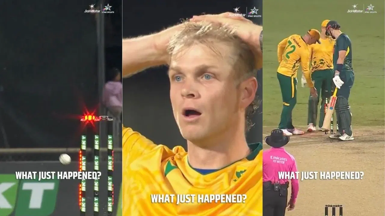 Watch Spooky Scenes As Corbin Bosch Destroys Mitchell Owen S Stumps But Batter Refuses To Get Out