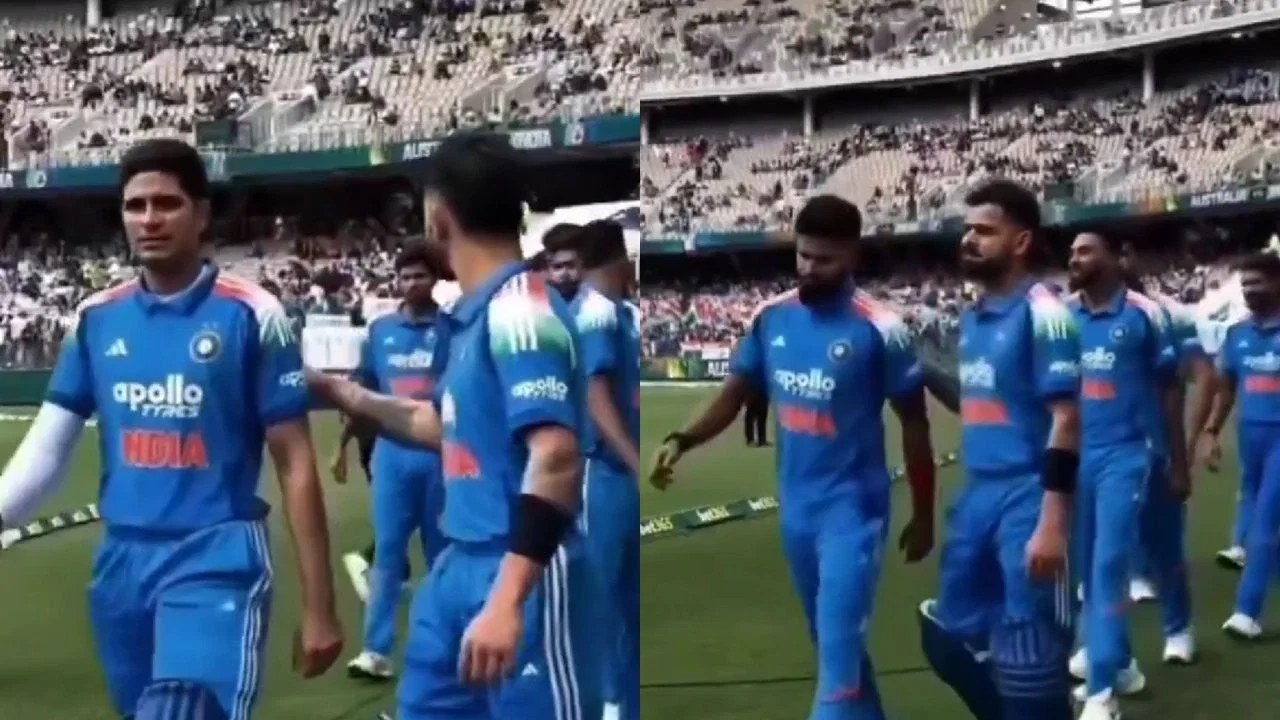 Watch Virat Kohlis Heartwarming Gesture For Captain Shubman Gill And Shreyas Iyer During 1st ODI