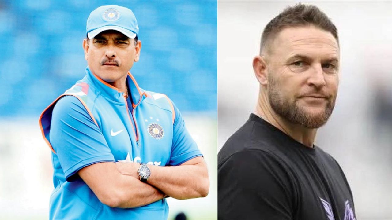 Ravi Shastri and Brendon McCullum