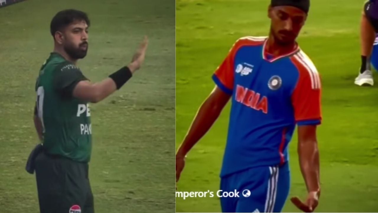 Arshdeep Singh bangs Haris Rauf’s Rafael Down gesture with Obscene act