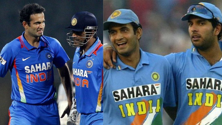 Irfan Pathan, MS Dhoni, Yuvraj Singh