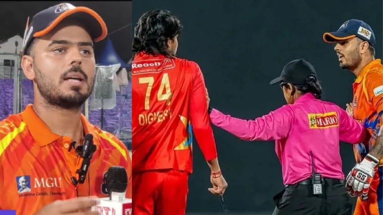 Nitish Rana reverts with stern reply to tiff with Digvesh Rathi , "If you poke me, I will get back at you"