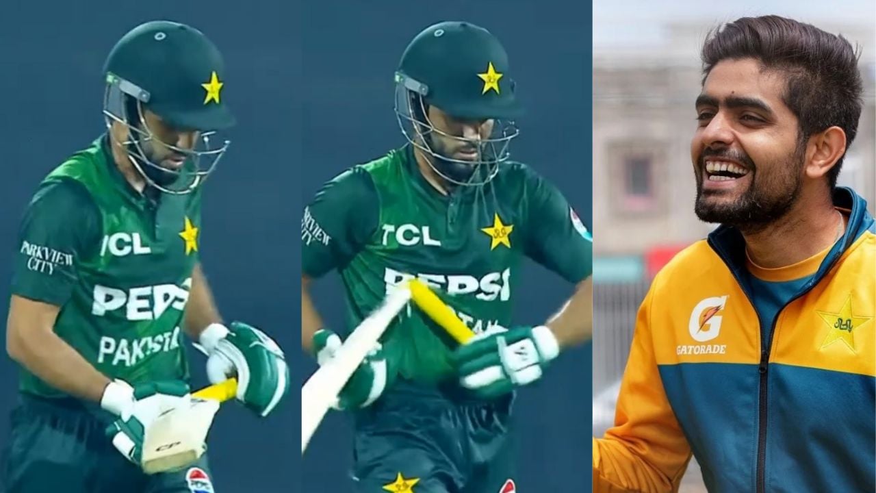 Babar Azam's critic Mohammed Haris looks visibly frustrated after missing on runs in the ongoing Tri-Series