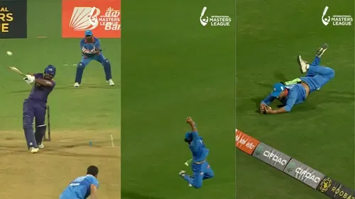 Yuvraj Singh Catch In IML To Dismiss Lahiru Thirimanne