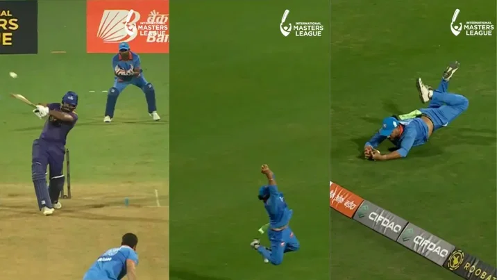 Yuvraj Singh Catch In IML To Dismiss Lahiru Thirimanne