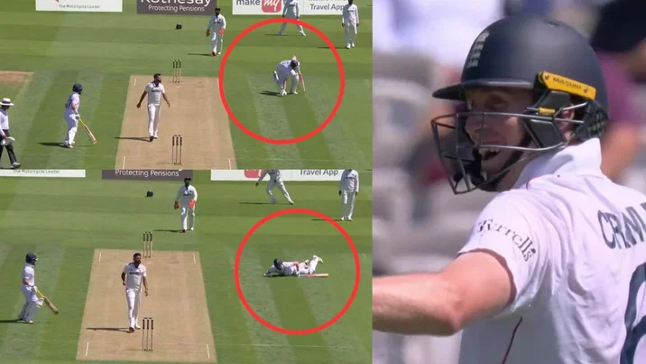 Zak Crawley Freak Injury