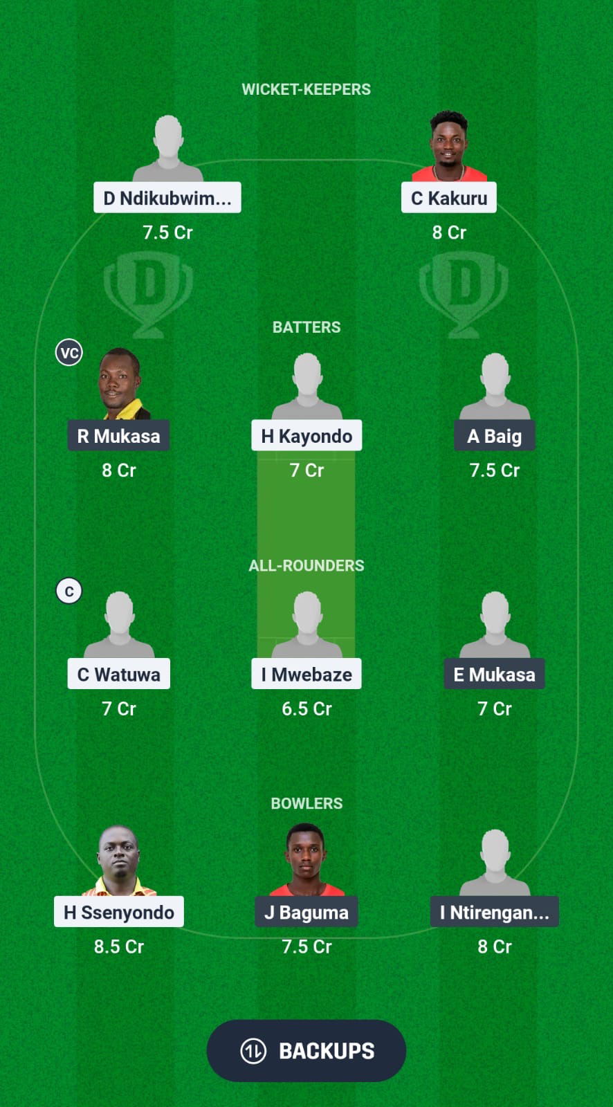 SAP vs RBY Dream11 Prediction Fantasy Cricket Tips Dream11 Team Uganda T20