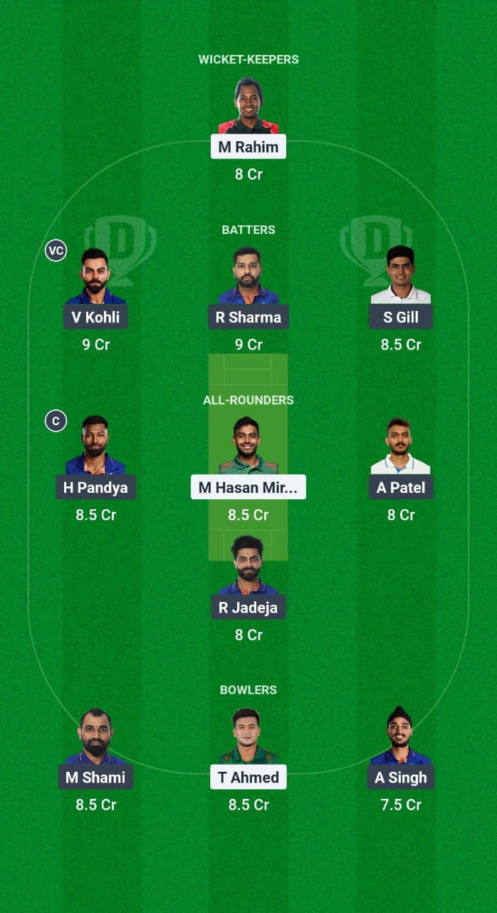 IND vs BAN Dream11 Prediction Fantasy Cricket Tips Dream11 Team ICC Champions Trophy 2025