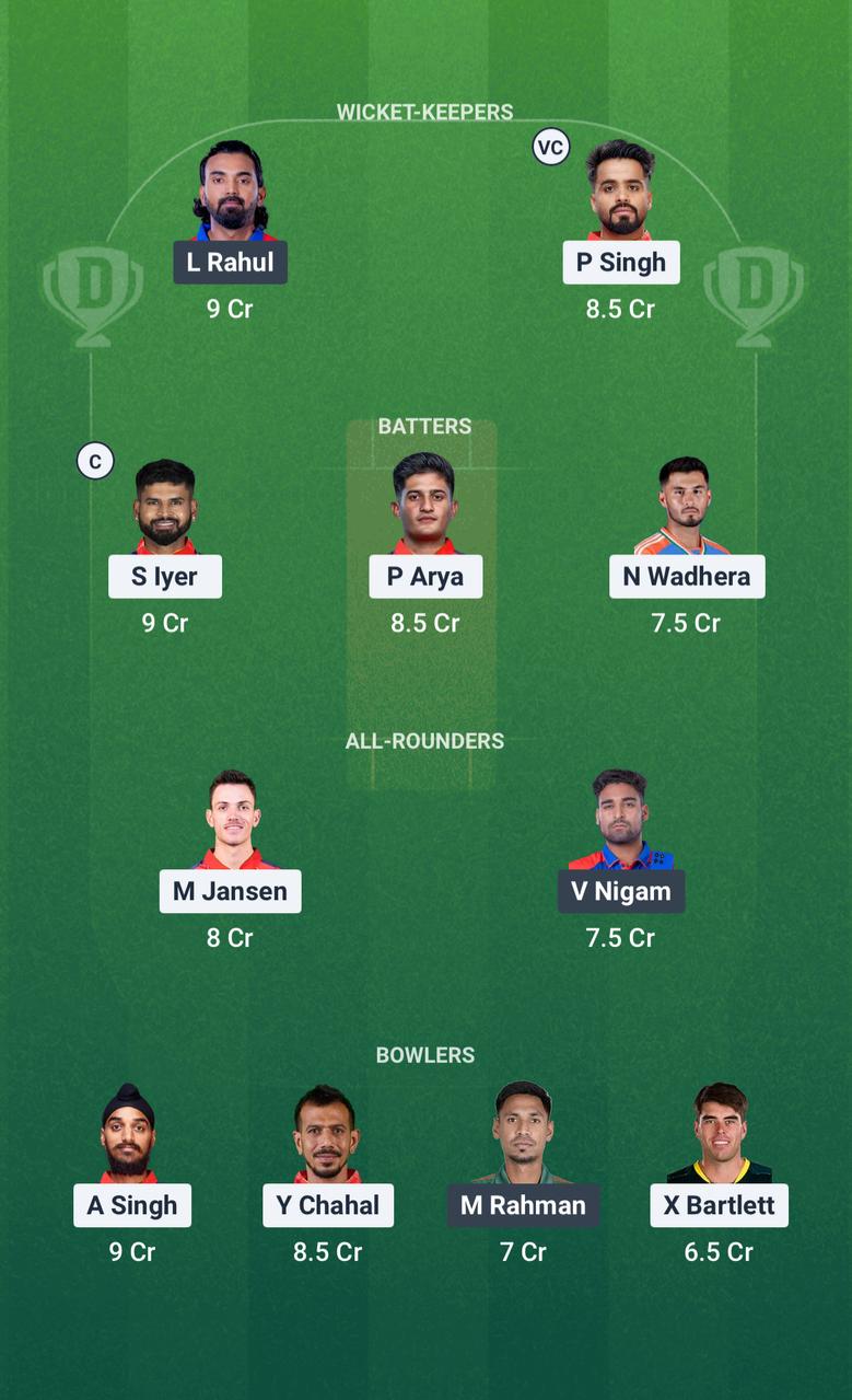 B9fabf6c 9034 46bf A4a7 7ca468c5cf26 PBKS vs DC Dream11 Prediction Fantasy Cricket Tips Dream11 Team IPL 2025