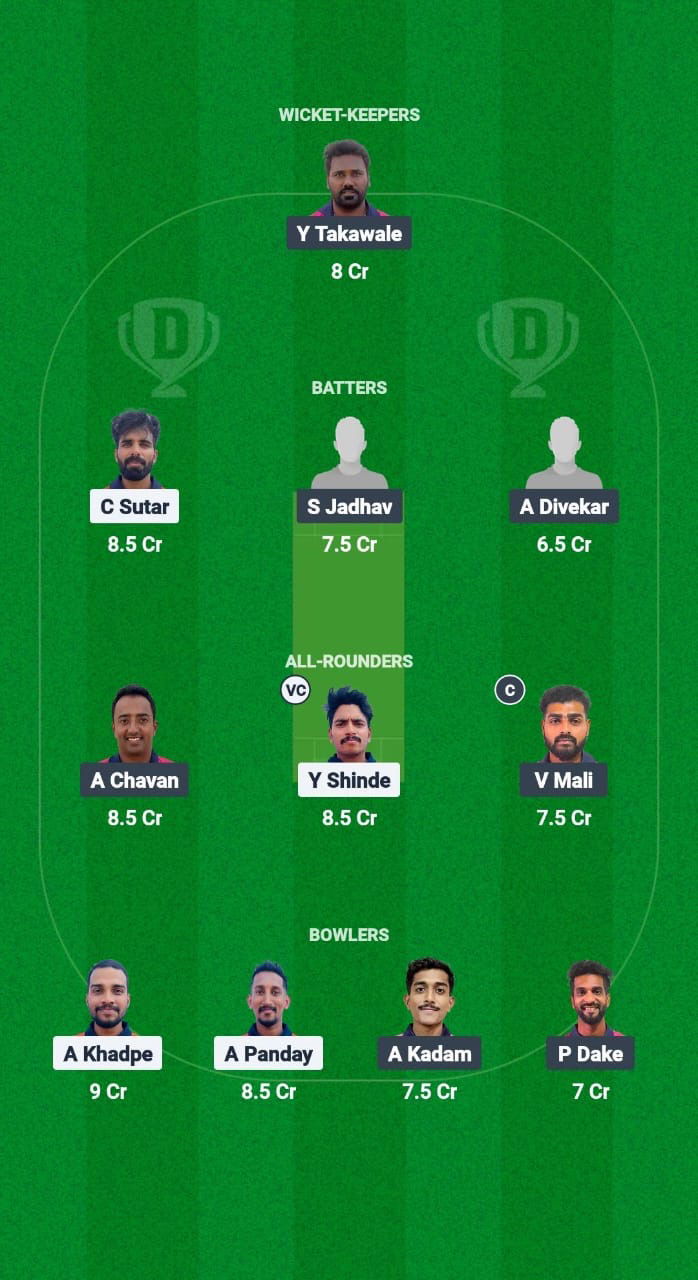 BEB vs KLT Dream11 Prediction Fantasy Cricket Tips Dream11 Team Navi Mumbai T20 League