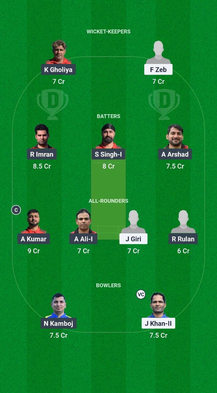 CK vs PNJ Dream11 Prediction Fantasy Cricket Tips Dream11 Team ECSN Portugal T10