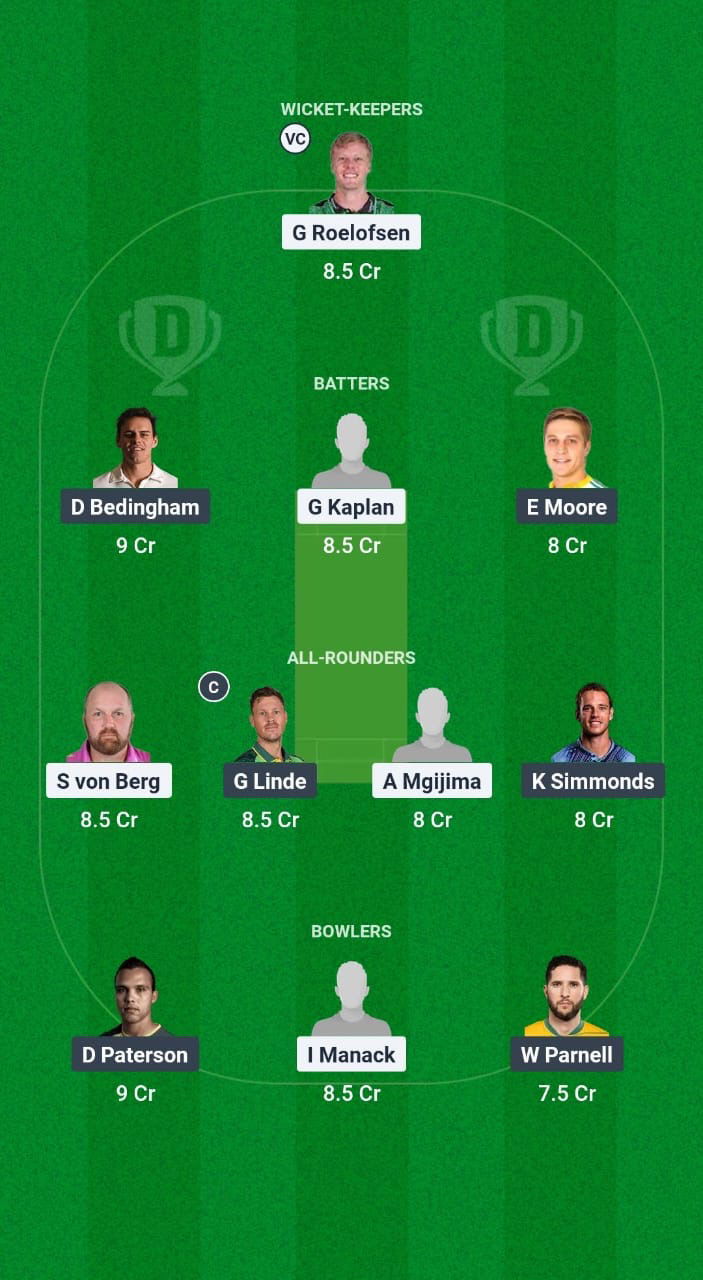 ROC vs WEP Dream11 Prediction Fantasy Cricket Tips Dream11 Team South Africa Division One OD