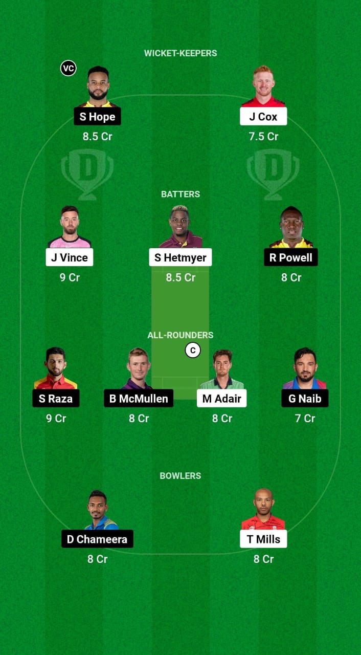 GG vs DC Dream11 Prediction Fantasy Cricket Tips Dream11 Team ILT20 League