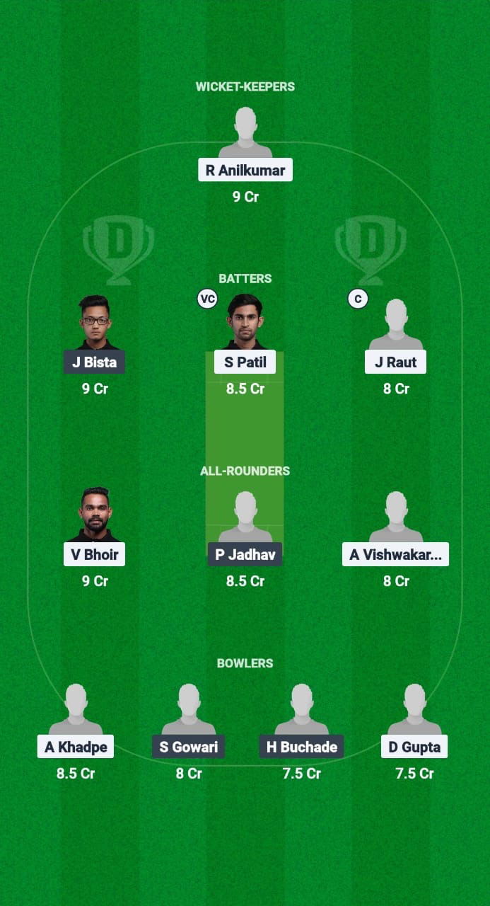 BEB vs AMA Dream11 Prediction Fantasy Cricket Tips Dream11 Team Navi Mumbai T20 League