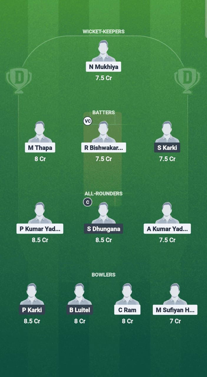 ULH vs KPL Dream11 Prediction Fantasy Cricket Tips Dream11 Team Nepal T10
