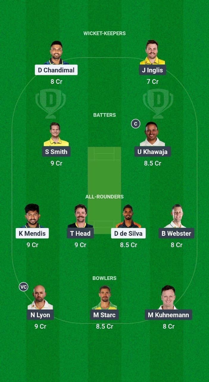 SL vs AUS Dream11 Prediction Fantasy Cricket Tips Dream11 Team Australia Tour of Sri Lanka