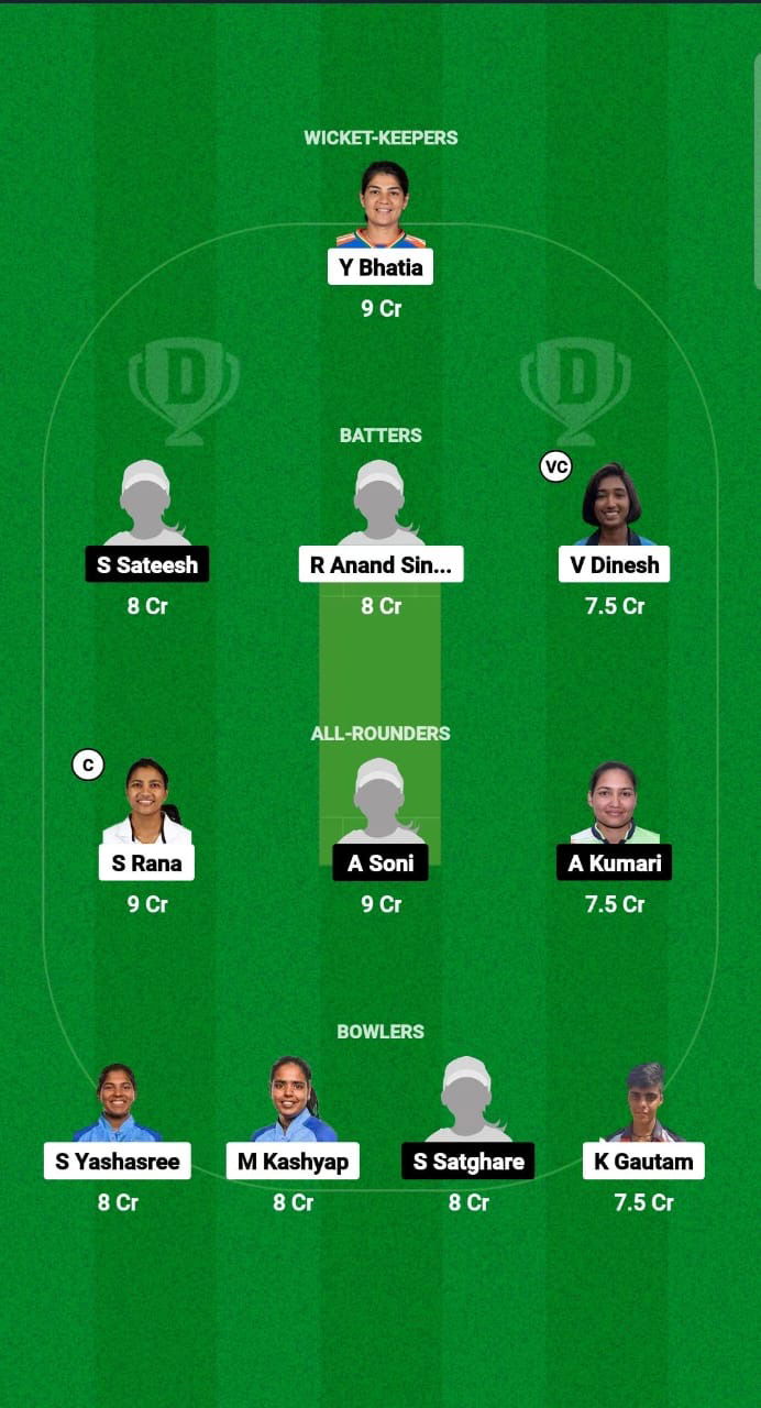 IN-C-W vs IN-E-W Dream11 Prediction Fantasy Cricket Tips Dream11 Team Indian Women Challenger OD