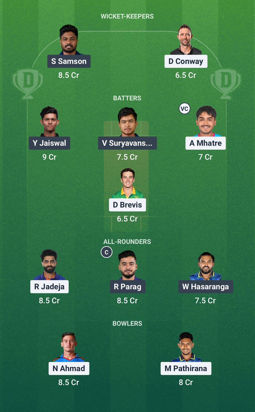 CSK vs RR Dream11 Forecast Fantasy Cricket Tips Dream11 Team IPL 2025