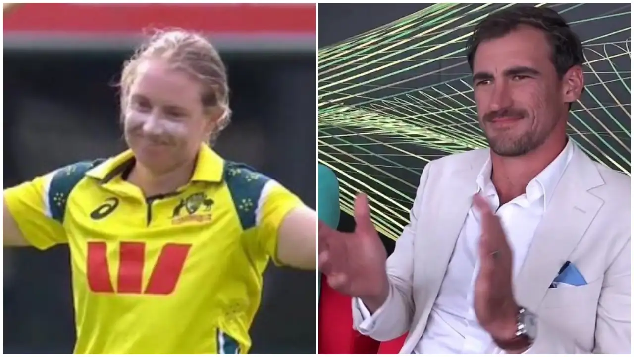 Unmissable! Mitchell Starc’s reaction to Alyssa Healys farewell century goes viral (Watch video) Unmissable! Mitchell Starc’s reaction to Alyssa Healys farewell century goes viral (Watch video)