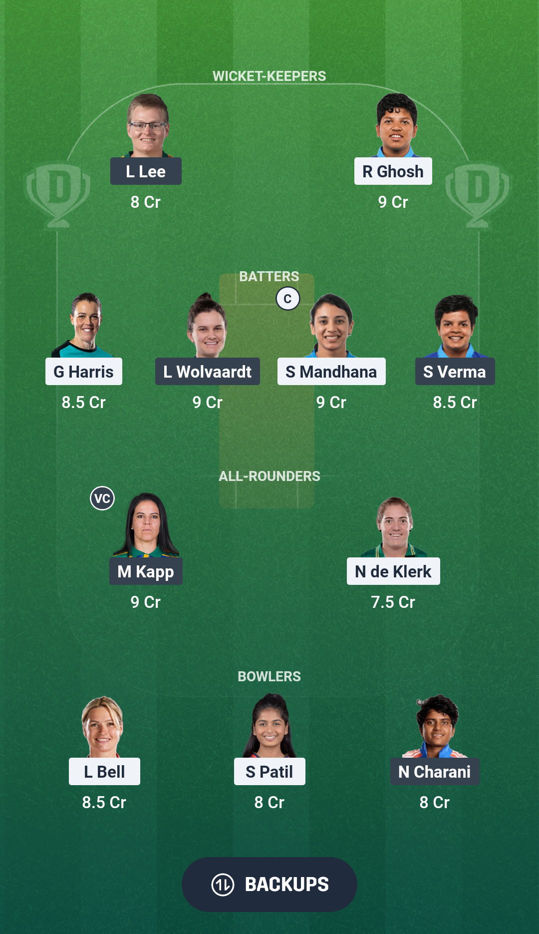 RCB-W vs DC-W Dream11 Prediction Fantasy Cricket Tips Dream11 Team WPL 2026 