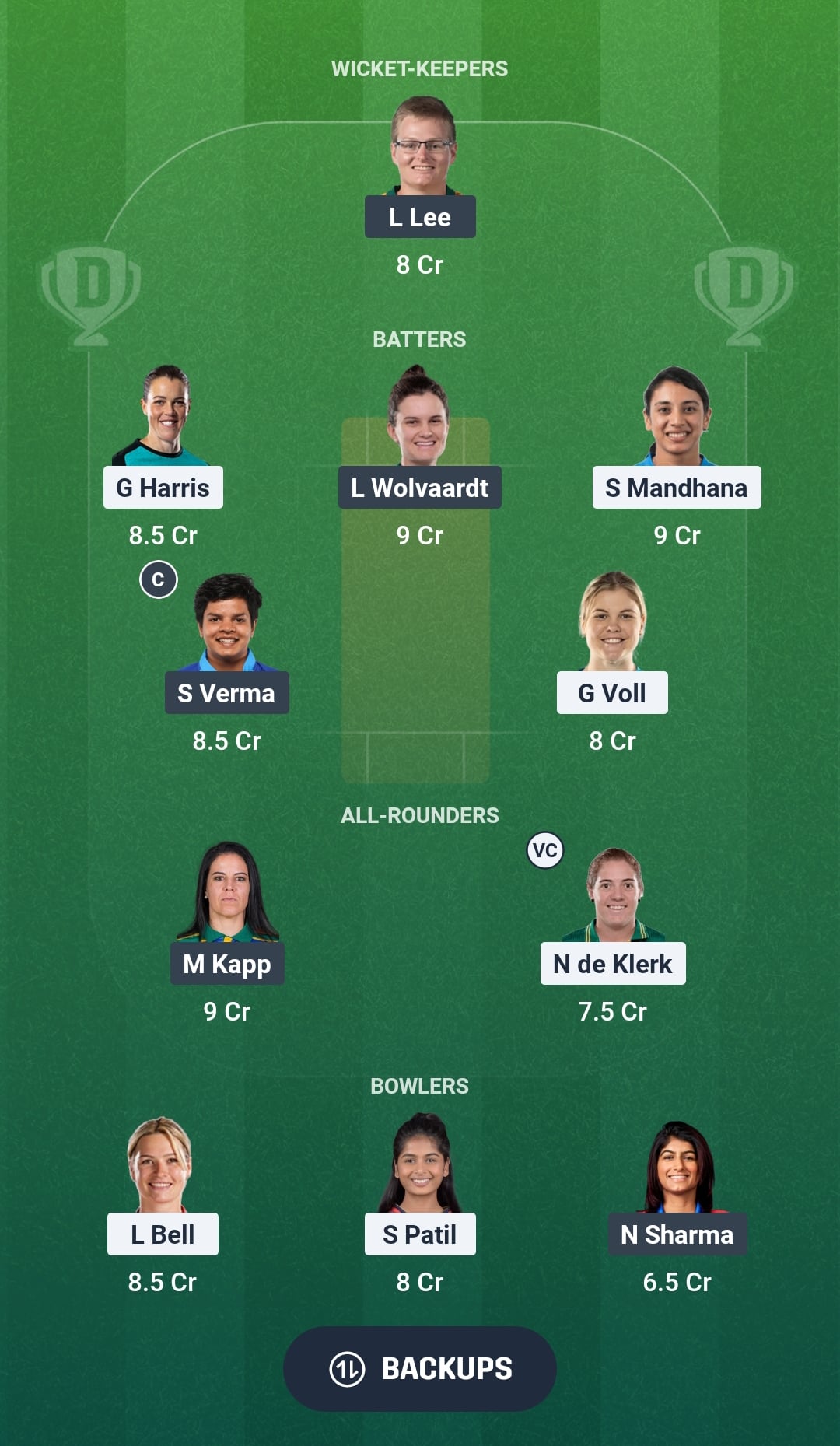 RCB-W vs DC-W Dream11 Prediction Fantasy Cricket Tips Dream11 Team WPL 2026