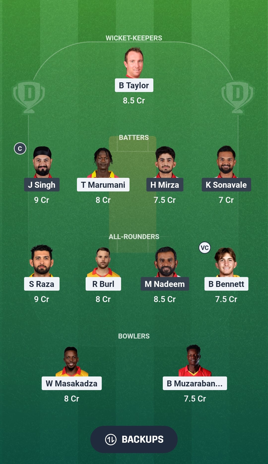 ZIM vs OMN Dream11 Prediction Fantasy Cricket Tips Dream11 Team ICC T20 World Cup 2026 Warm-up