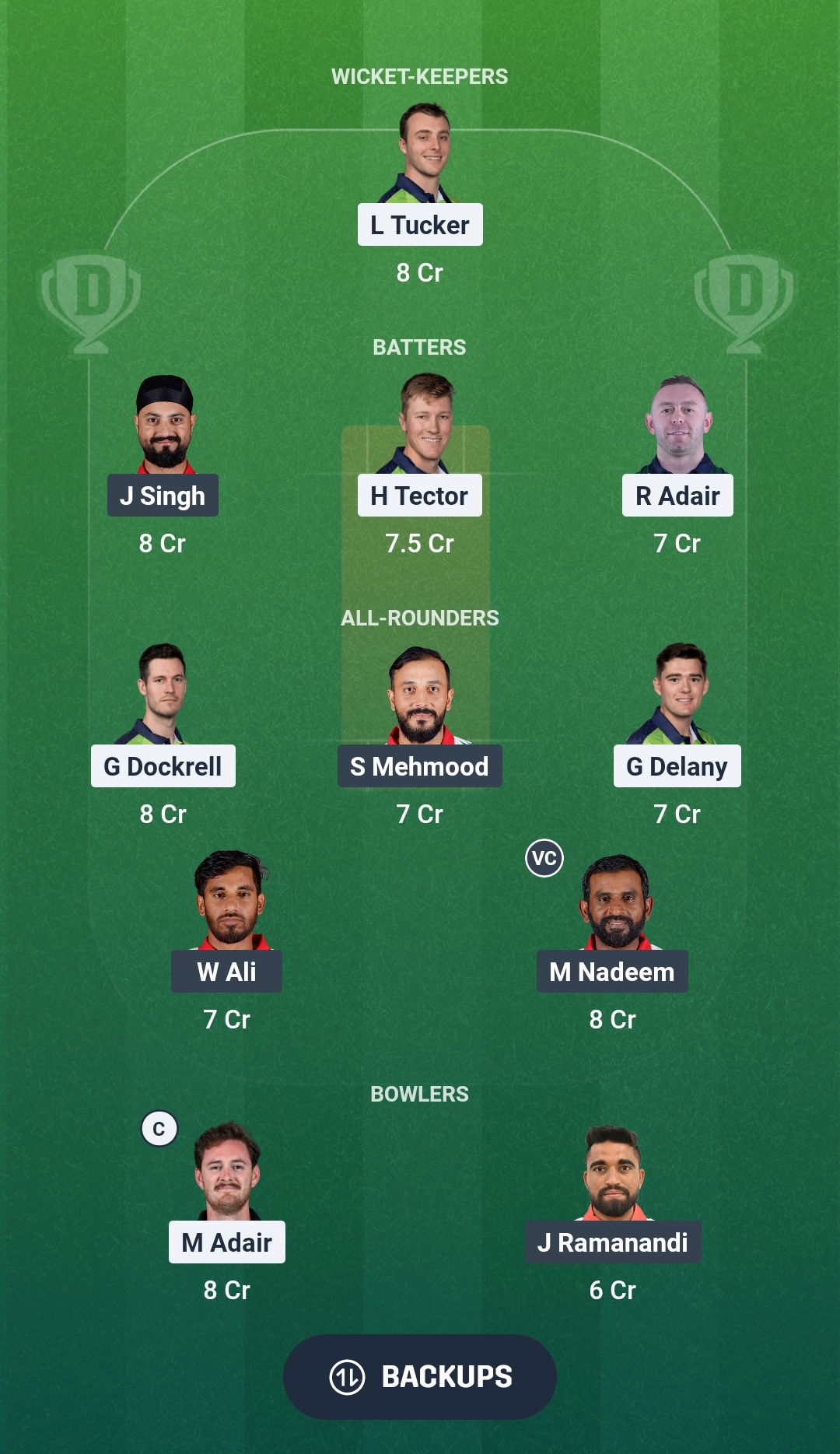 IRE vs OMN Dream11 Prediction Fantasy Cricket Tips Dream11 Team ICC T20 World Cup 2026