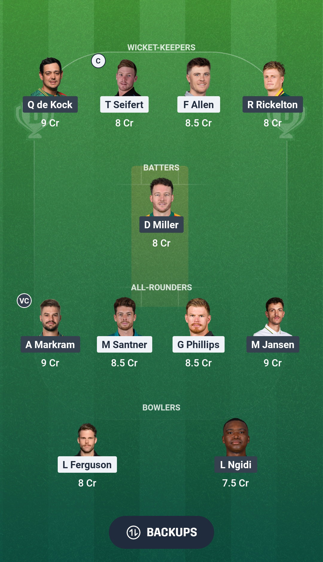 NZ vs SA Dream11 Prediction Fantasy Cricket Tips Dream11 Team ICC T20 World Cup 2026