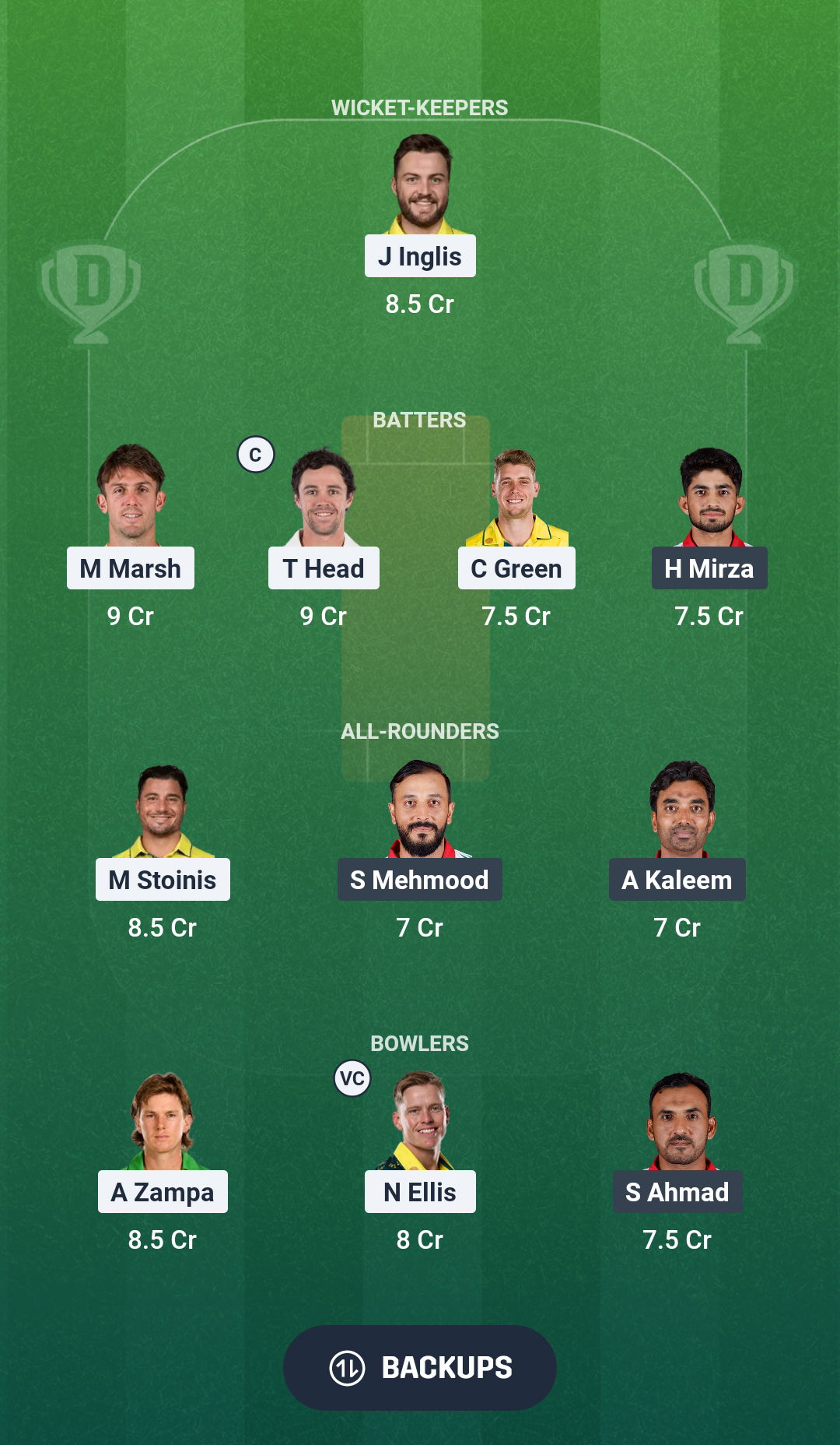 AUS vs OMN Dream11 Prediction Fantasy Cricket Tips Dream11 Team ICC T20 World Cup 2026